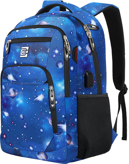 Anti-Theft Laptop Backpack with USB – 15.6" Black