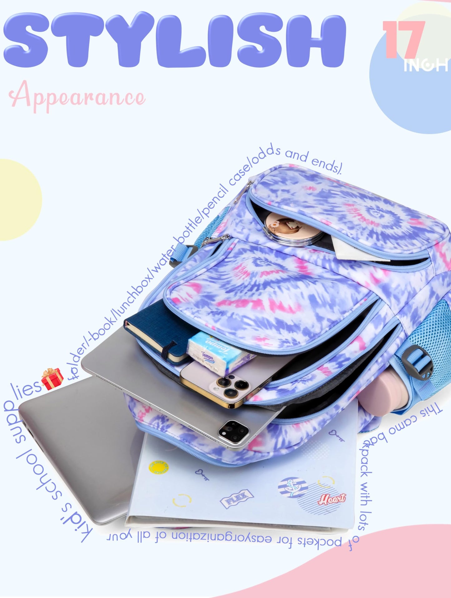 BLUEFAIRY Kids Backpack