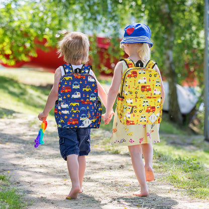 15" Kids Backpack for Preschool – Cute Car Design,