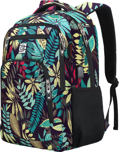 Anti-Theft Laptop Backpack with USB – 15.6" Black