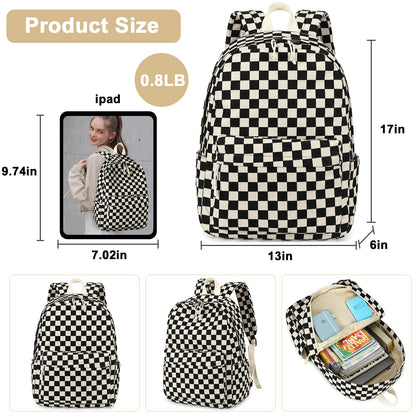 School Backpack for Teen Girls & Women, Corduroy