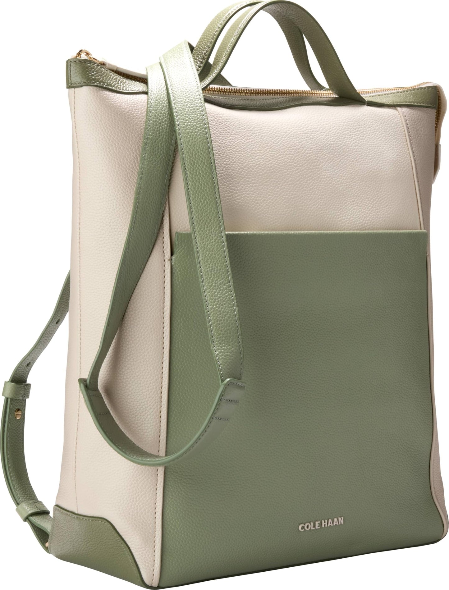 Cole Haan Convertible Backpack, Dark Cuoio/Ivory/Biscuit/Mahogany