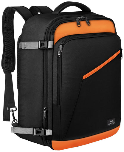 MATEIN 40L Carry-On Travel Backpack, Black