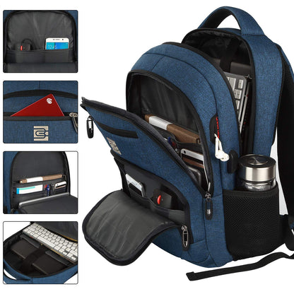 Anti-Theft Laptop Backpack with USB – 15.6" Black
