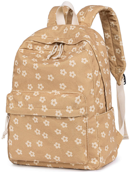 School Backpack for Teen Girls & Women, Corduroy