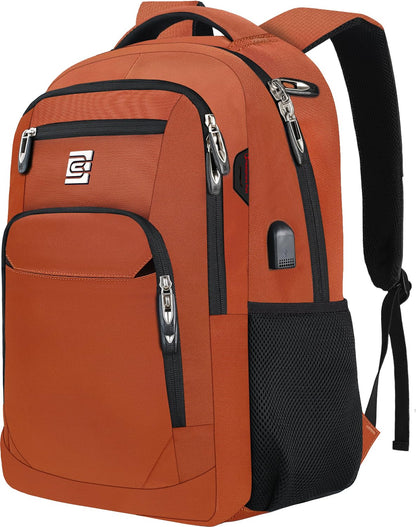 Anti-Theft Laptop Backpack with USB – 15.6" Black
