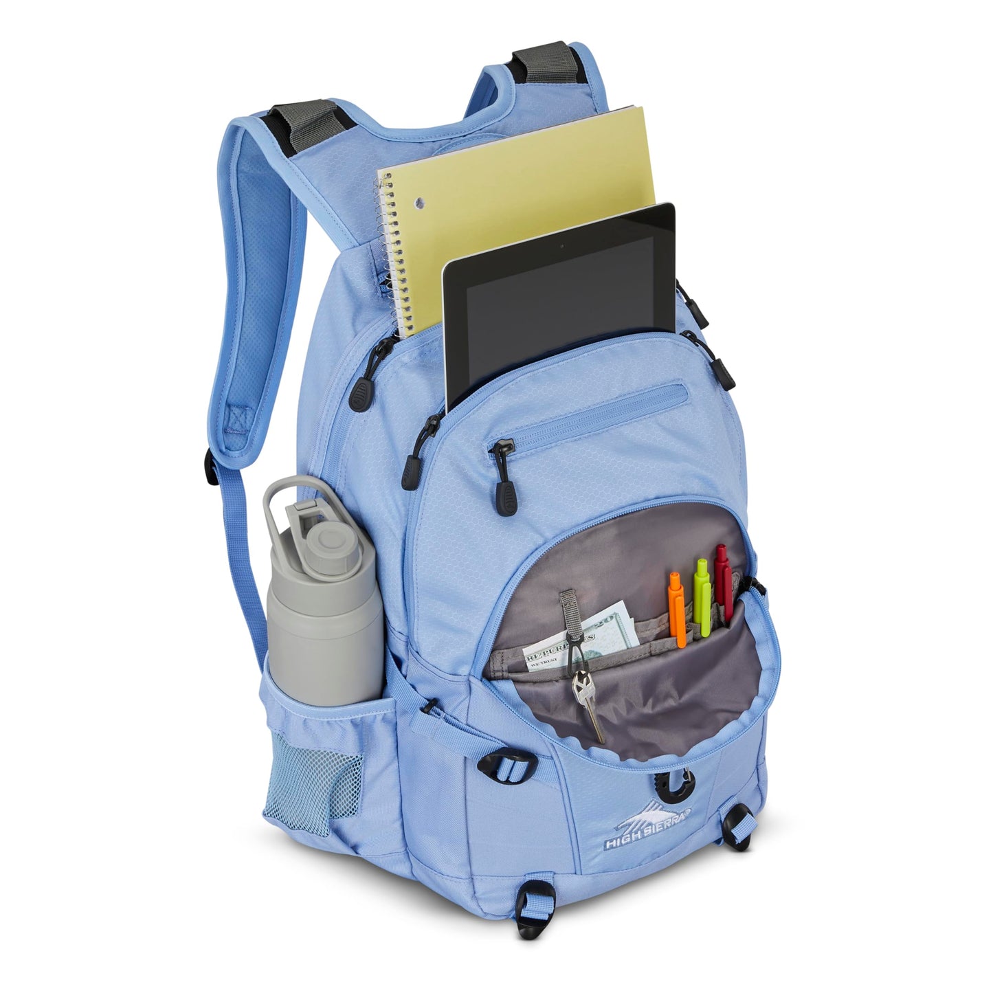 High Sierra Loop Backpack with Tablet Sleeve, Black
