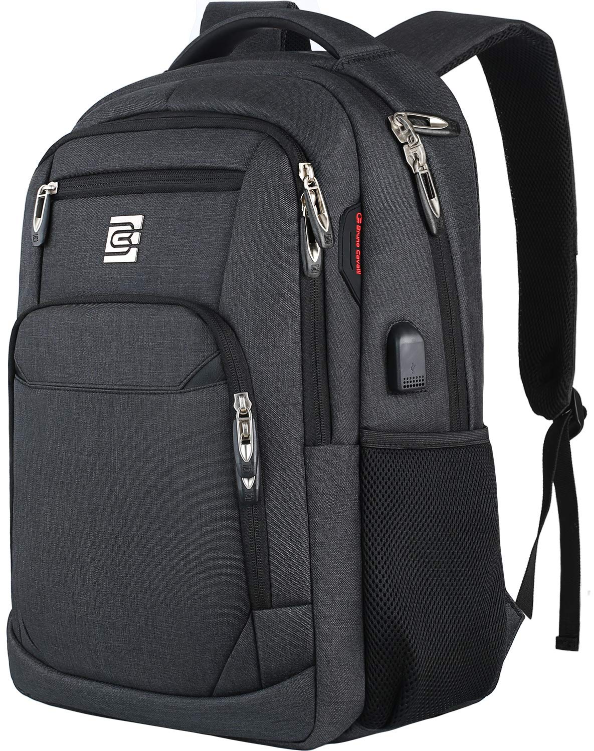 Anti-Theft Laptop Backpack with USB – 15.6" Black