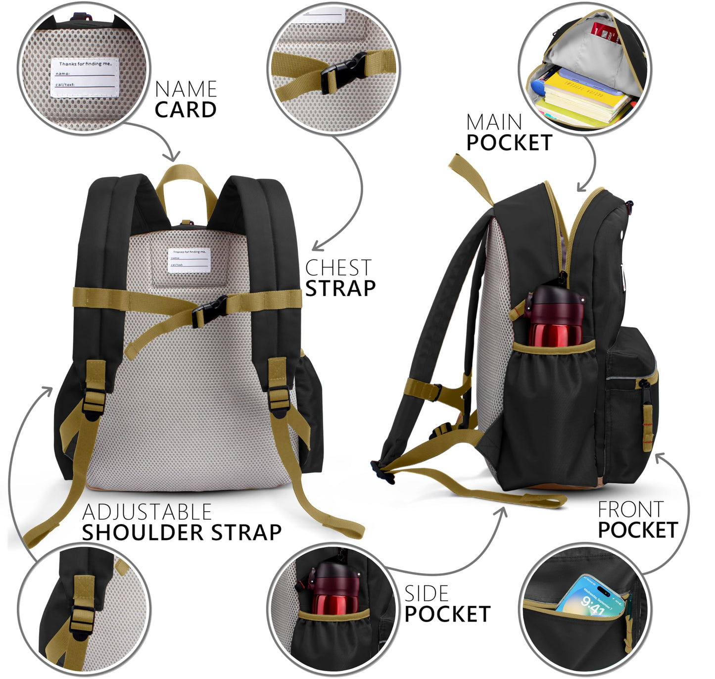 Kids' Toddler Backpack for School, Ages 3-5