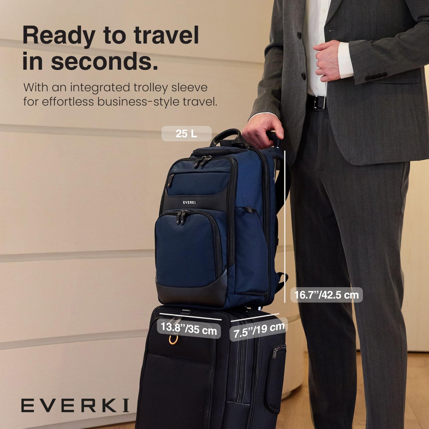 Everki Onyx Premium Business Executive Laptop Backpack