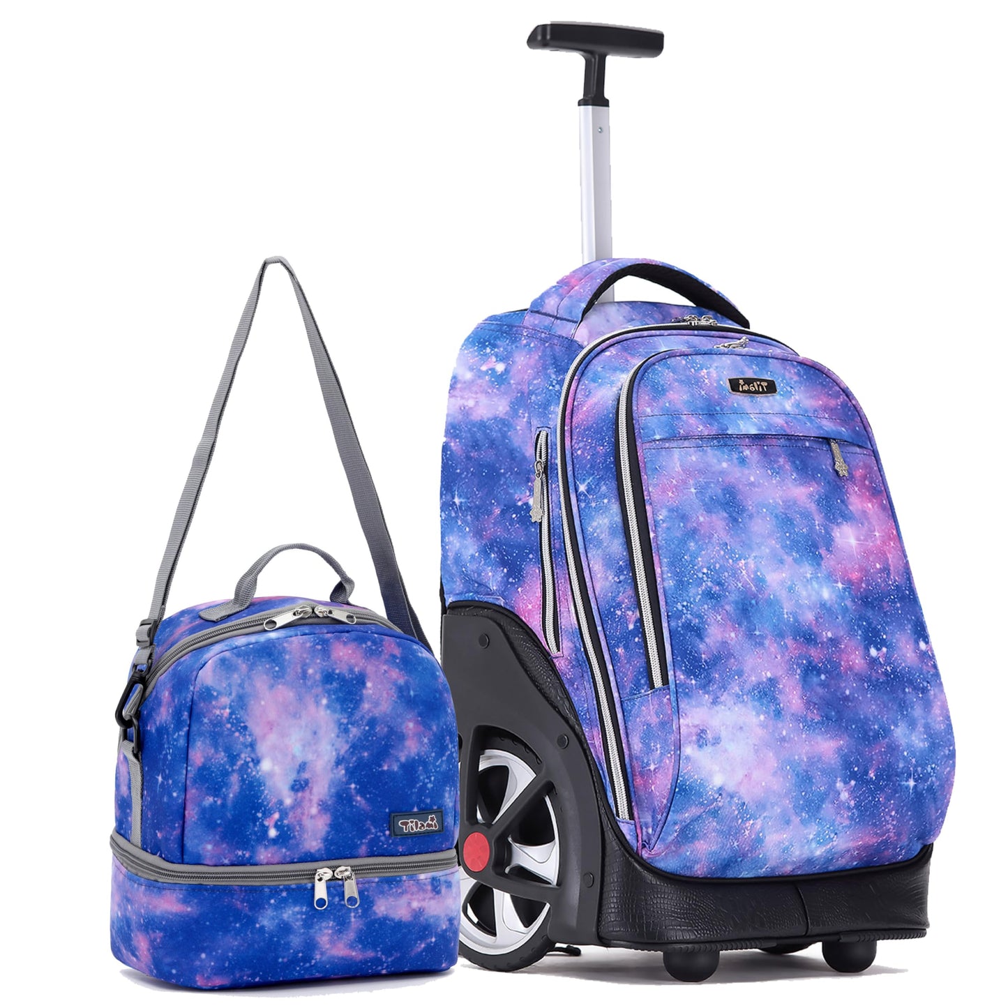 NEW TILAMI 19" Rolling Backpack for kids, Adjustable Laptop Backpack