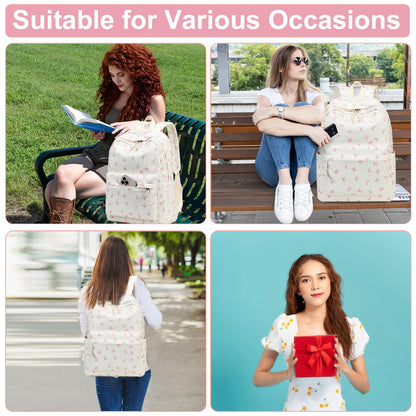 School Backpack for Teen Girls & Women, Corduroy