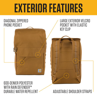 Carhartt 21L Top-Load Laptop Backpack – Brown