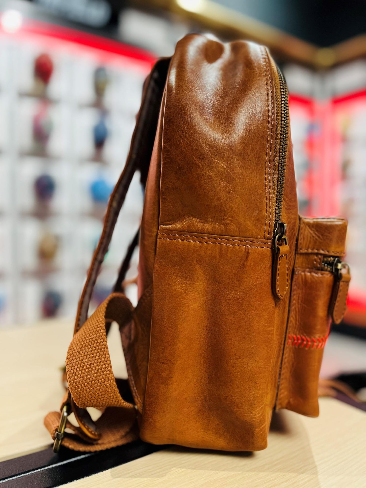 Rawlings Heritage 1887 Men's Leather Backpack, Brown