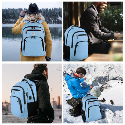 Anti-Theft Laptop Backpack with USB – 15.6" Black