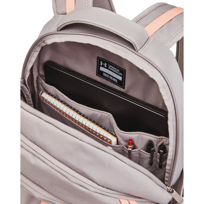 Under Armour Hustle 6.0 Backpack, Black/White