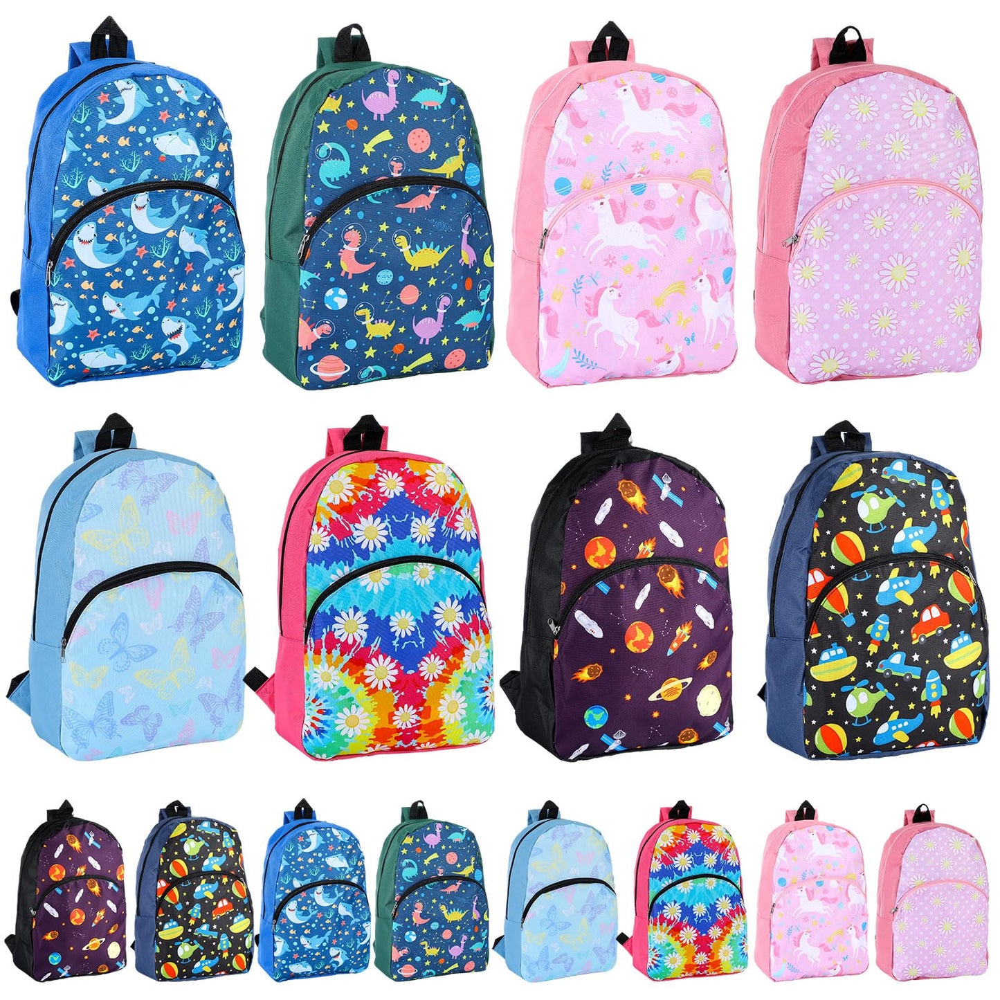 24-Pack 15" Kids Backpacks – Elementary