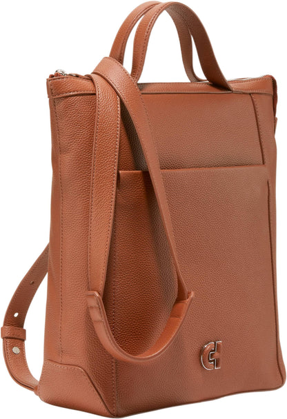 Cole Haan Convertible Backpack, Dark Cuoio/Ivory/Biscuit/Mahogany