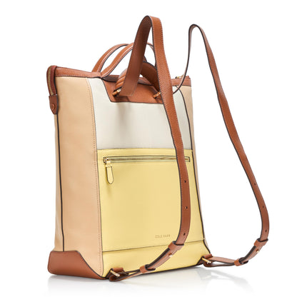 Cole Haan Convertible Backpack, Dark Cuoio/Ivory/Biscuit/Mahogany