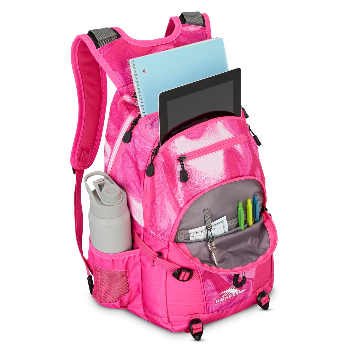 High Sierra Loop Backpack with Tablet Sleeve, Black