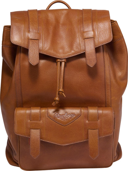 Rawlings Heritage 1887 Men's Leather Backpack, Brown