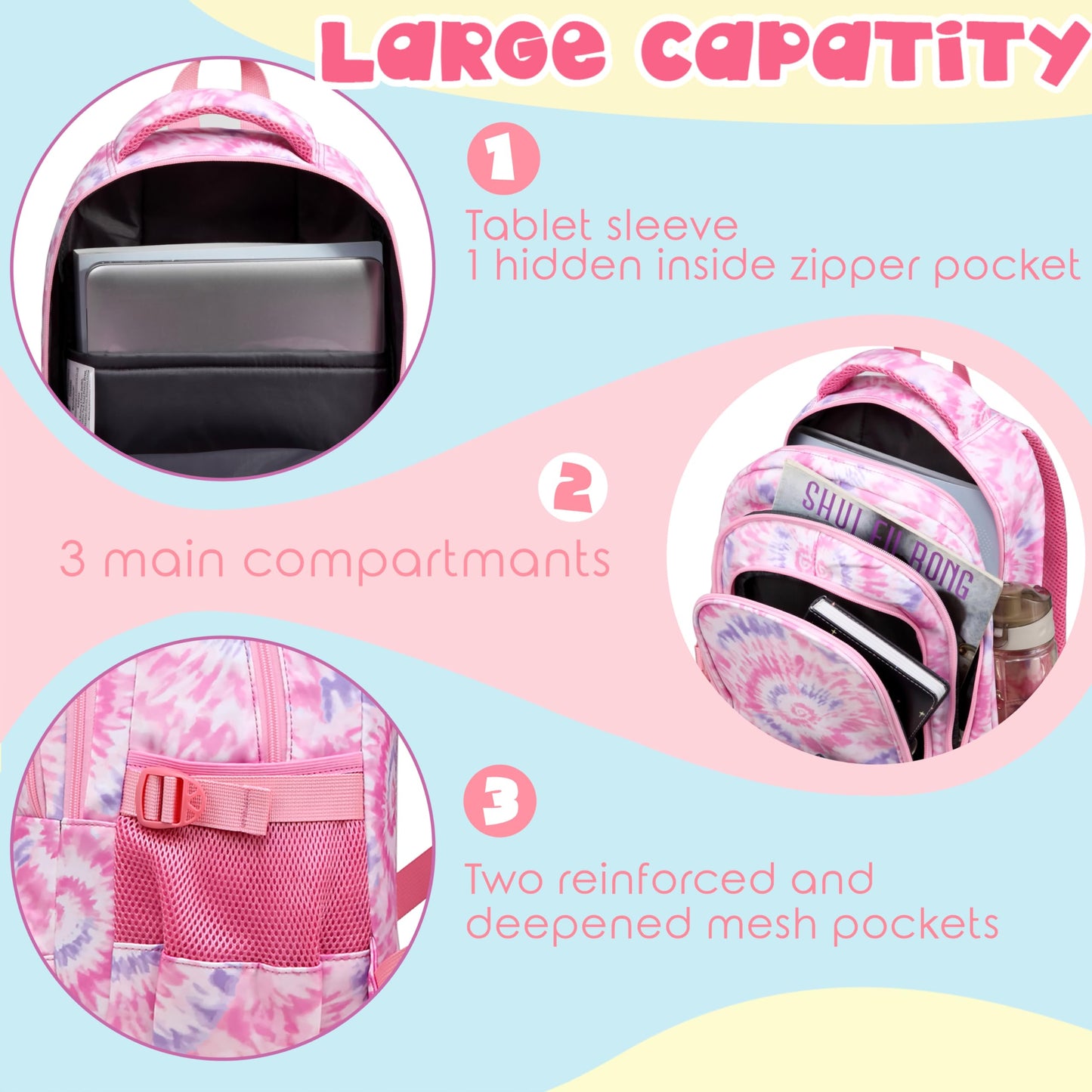 BLUEFAIRY Kids Backpack