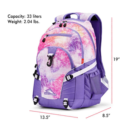 High Sierra Loop Backpack with Tablet Sleeve, Black