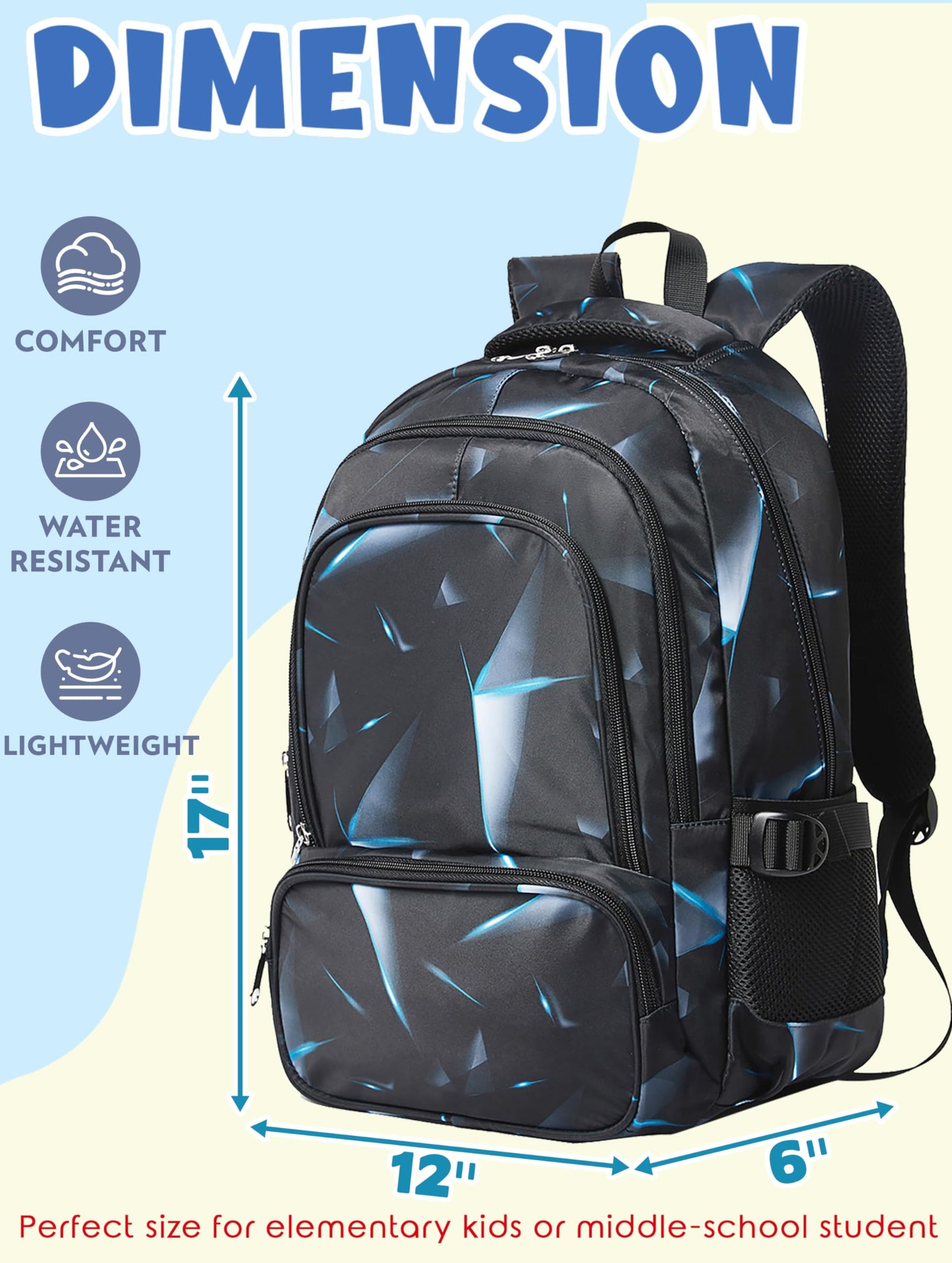 BLUEFAIRY Kids Backpack