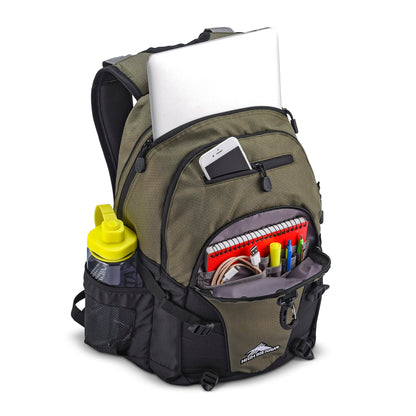 High Sierra Loop Backpack with Tablet Sleeve, Black