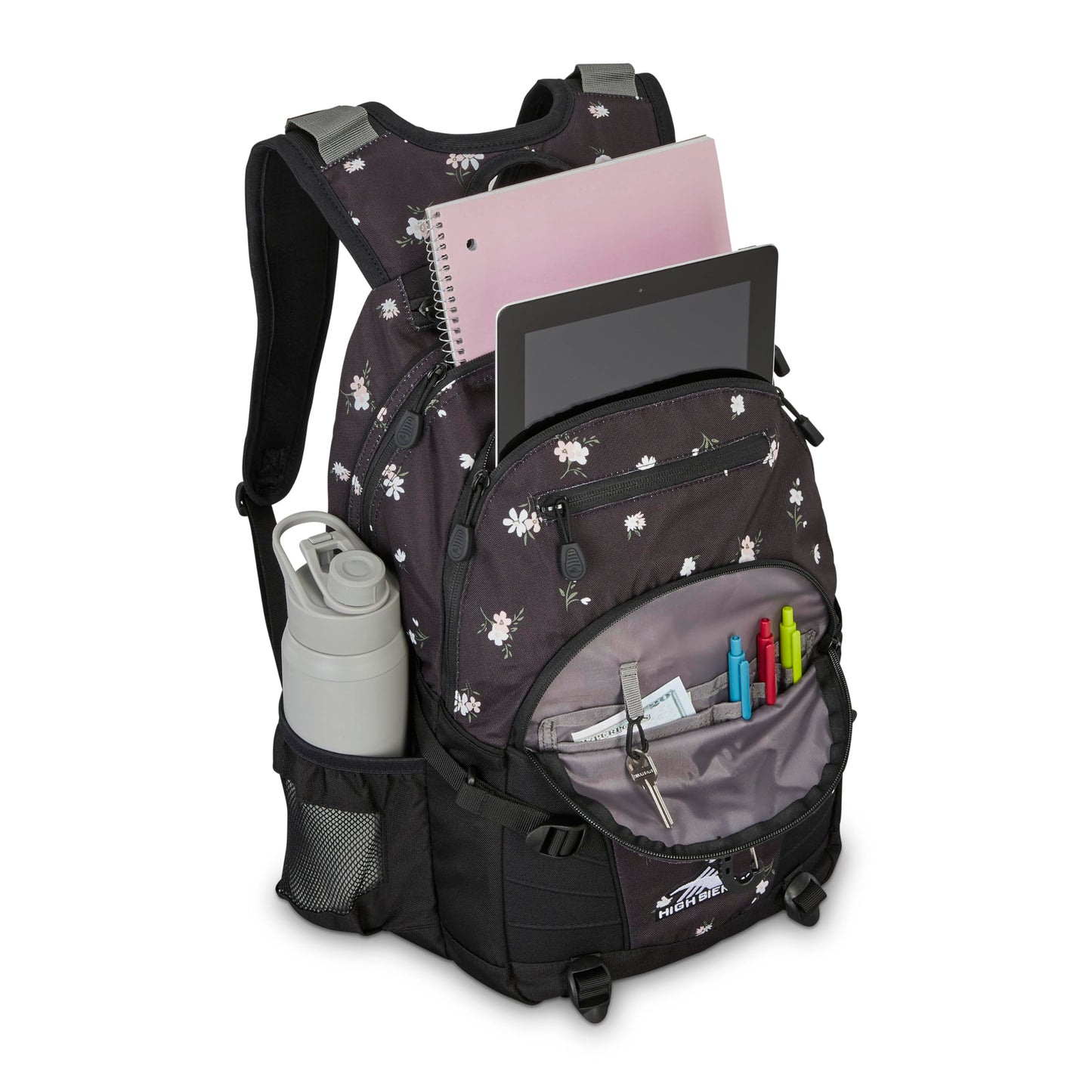 High Sierra Loop Backpack with Tablet Sleeve, Black