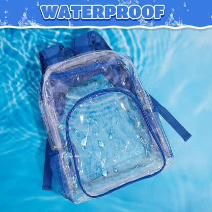Amylove Clear PVC Backpack, 15", Black, 100-Pack