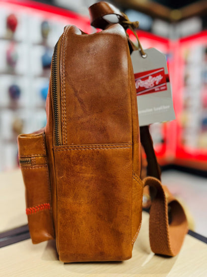 Rawlings Heritage 1887 Men's Leather Backpack, Brown