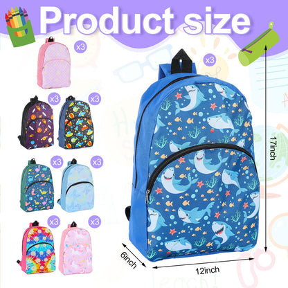 24-Pack 15" Kids Backpacks – Elementary