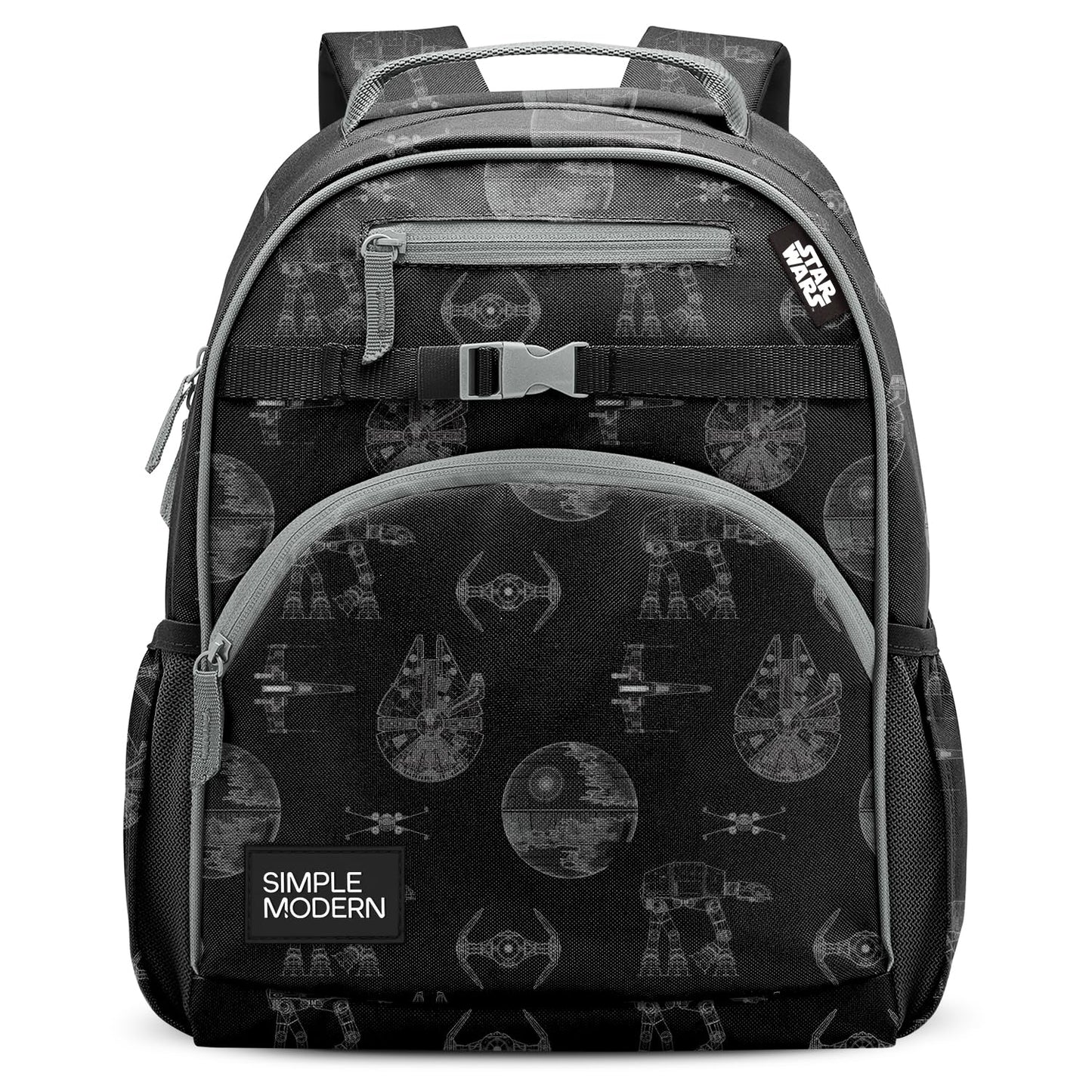 Simple Modern Medium Toddler Backpack for School Girls and Boys | Kindergarten Elementary Kids Backpack | Fletcher Collection | Kids - 15" tall | Monster Truck Rally