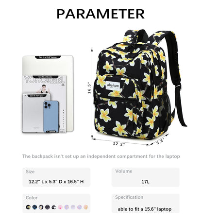 abshoo Basic Travel Backpack, Water-Resistant