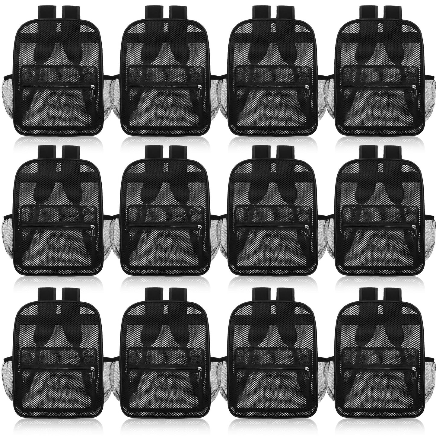 Amylove 17" Mesh Backpack – 48 Pack, Colorful