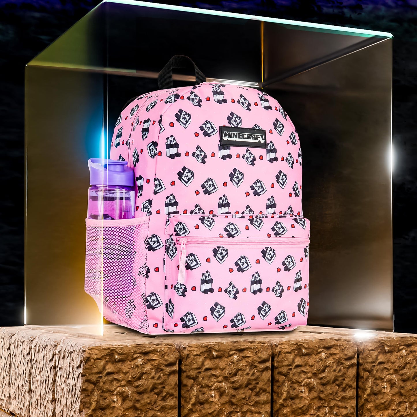 Minecraft Kids & Teens Backpack, Black