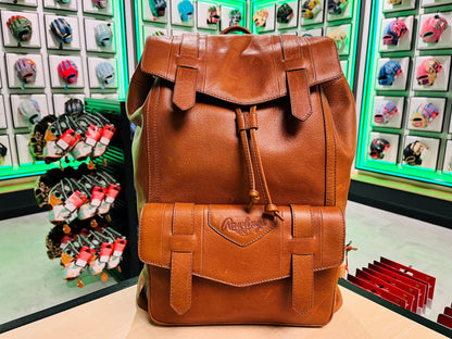 Rawlings Heritage 1887 Men's Leather Backpack, Brown