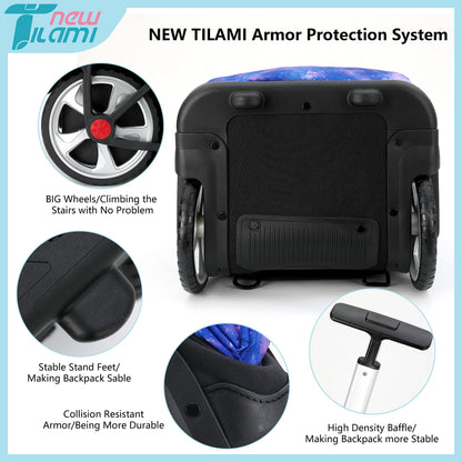 NEW TILAMI 19" Rolling Backpack for kids, Adjustable Laptop Backpack