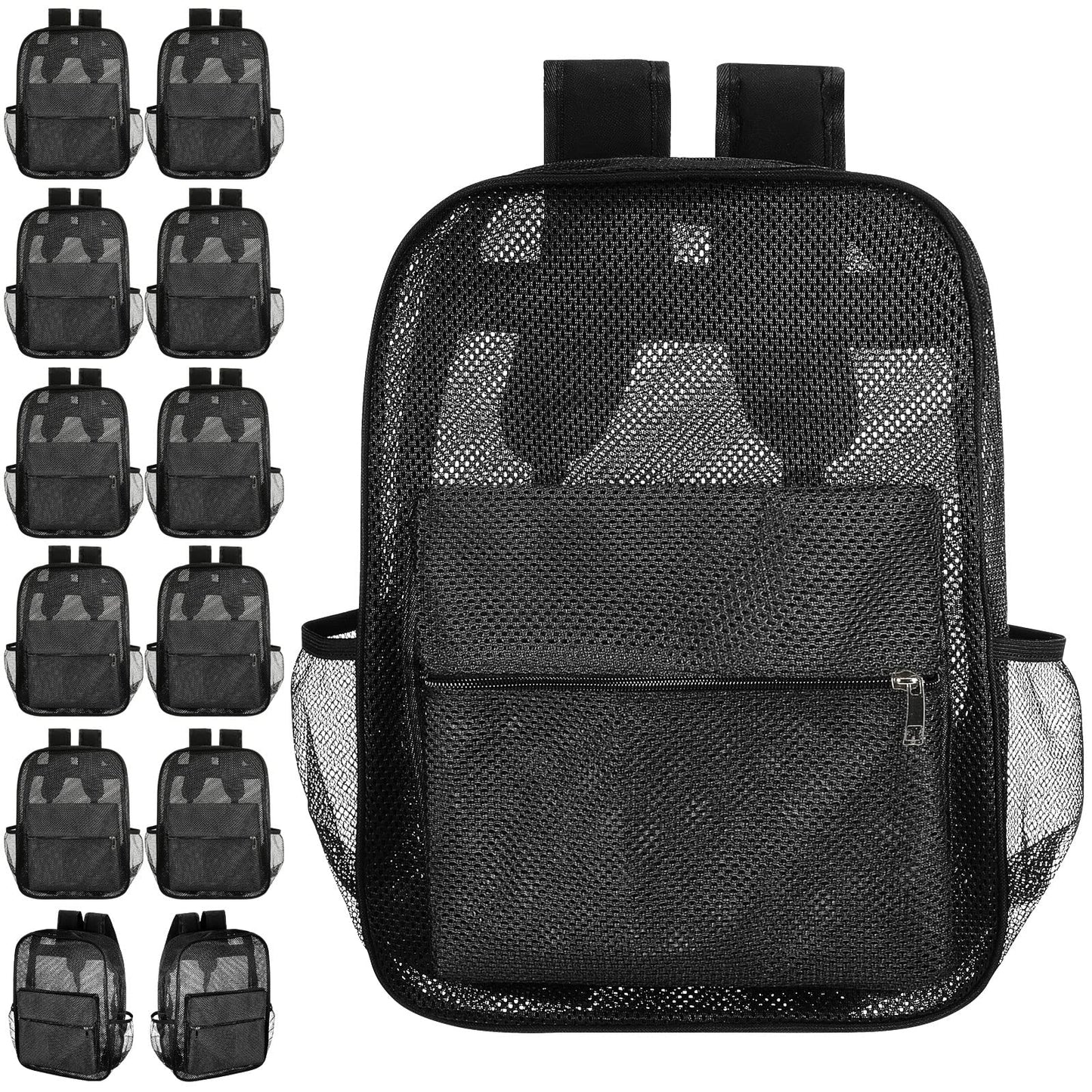 Amylove 17" Mesh Backpack – 48 Pack, Colorful