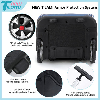 NEW TILAMI 19" Rolling Backpack for kids, Adjustable Laptop Backpack