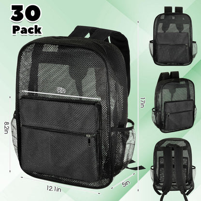 Amylove 17" Mesh Backpack – 48 Pack, Colorful