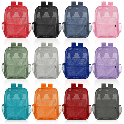 Amylove 17" Mesh Backpack – 48 Pack, Colorful