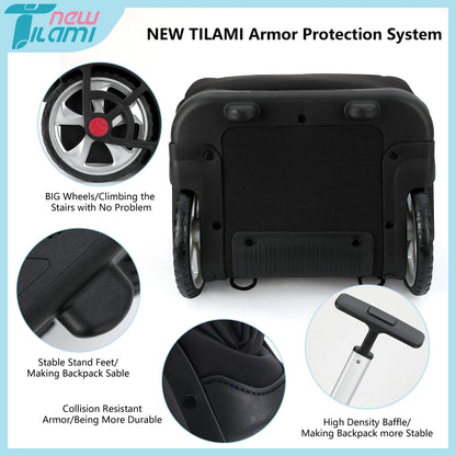 NEW TILAMI 19" Rolling Backpack for kids, Adjustable Laptop Backpack