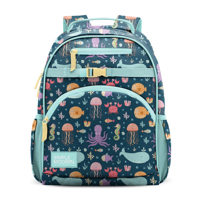 Simple Modern Medium Toddler Backpack for School Girls and Boys | Kindergarten Elementary Kids Backpack | Fletcher Collection | Kids - 15" tall | Monster Truck Rally