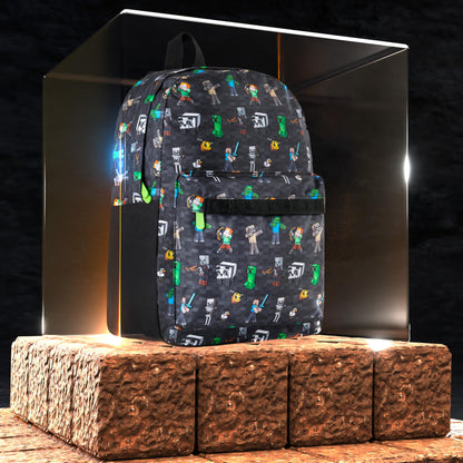 Minecraft Kids & Teens Backpack, Black