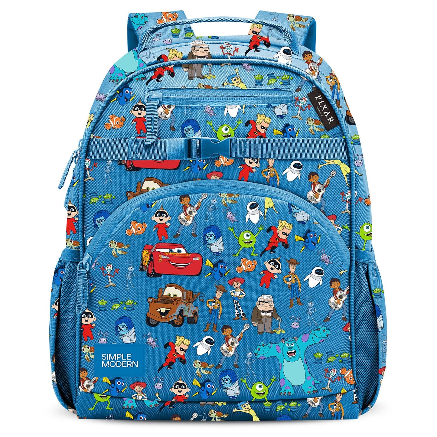 Simple Modern Medium Toddler Backpack for School Girls and Boys | Kindergarten Elementary Kids Backpack | Fletcher Collection | Kids - 15" tall | Monster Truck Rally