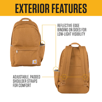 Carhartt 21L Classic Laptop Backpack, Water-Resistant Pack