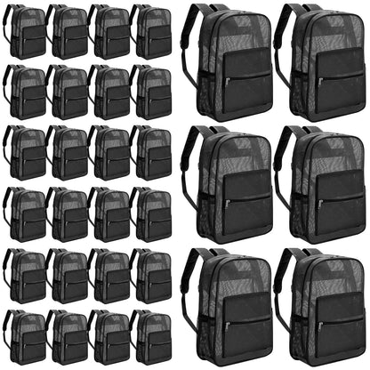 Amylove 17" Mesh Backpack – 48 Pack, Colorful