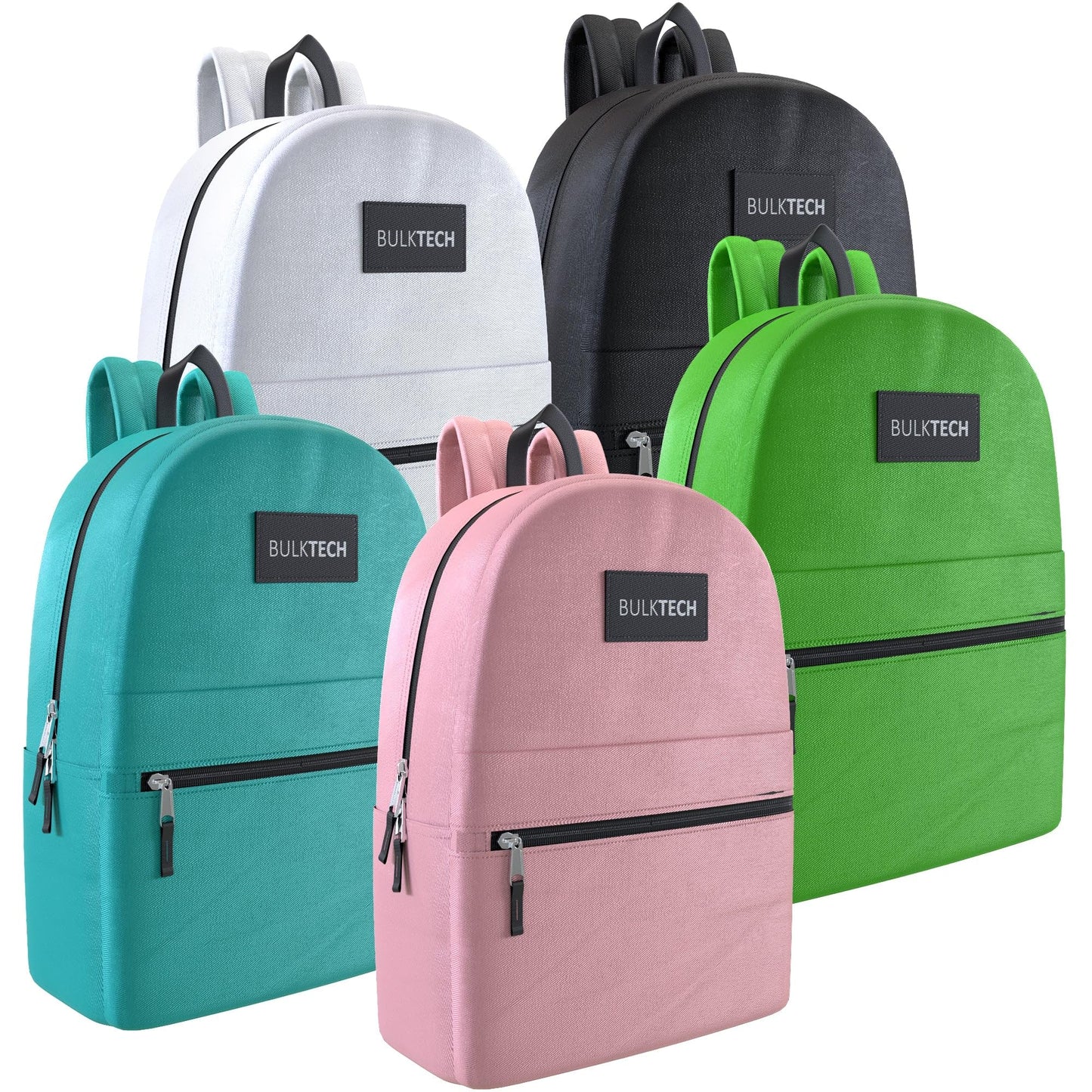 10-Pack Bulk Lightweight Backpacks, 17-Inch